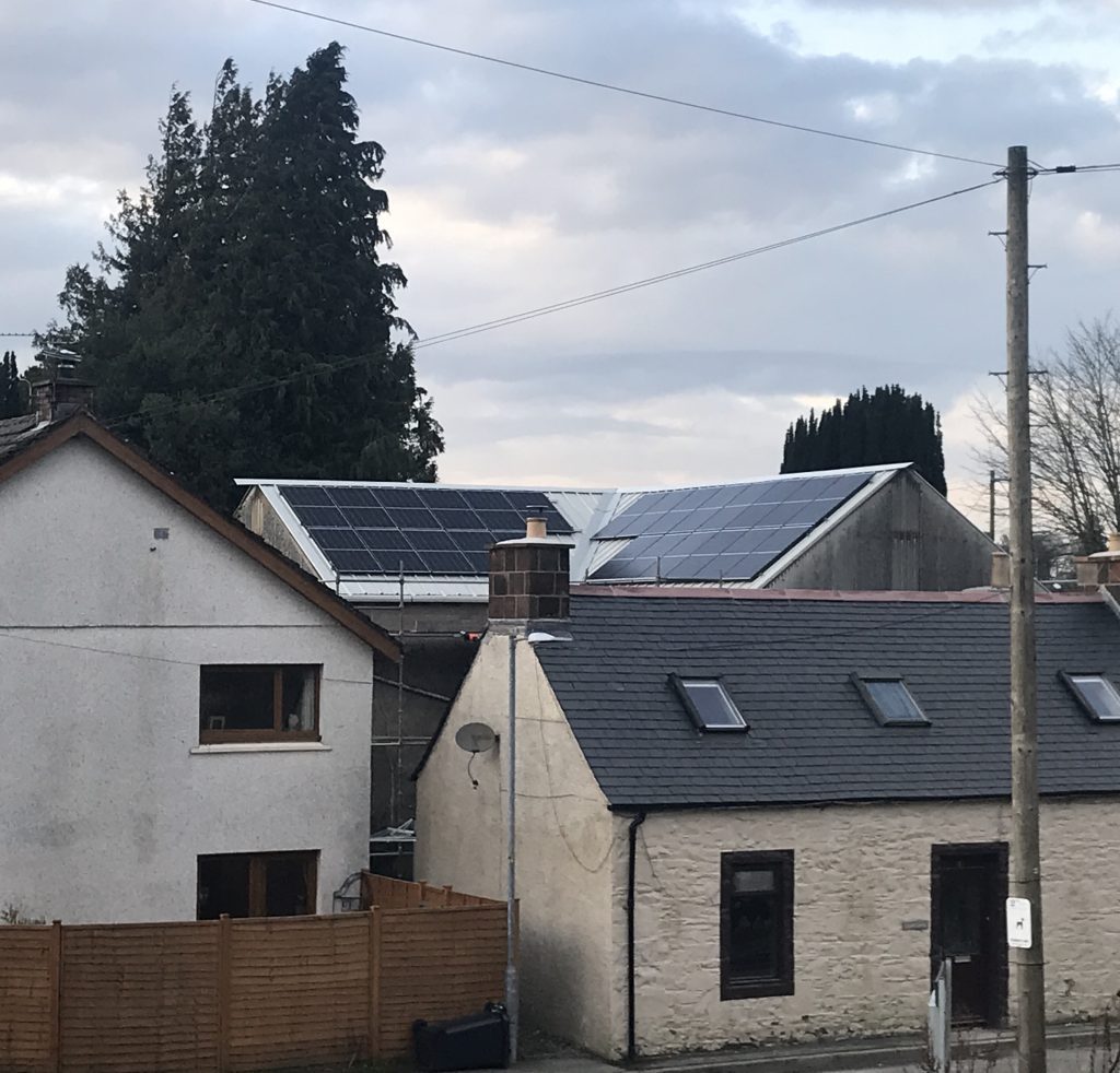 buildings with solar panels
