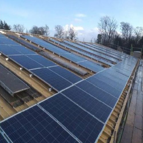 solar panels on a roof