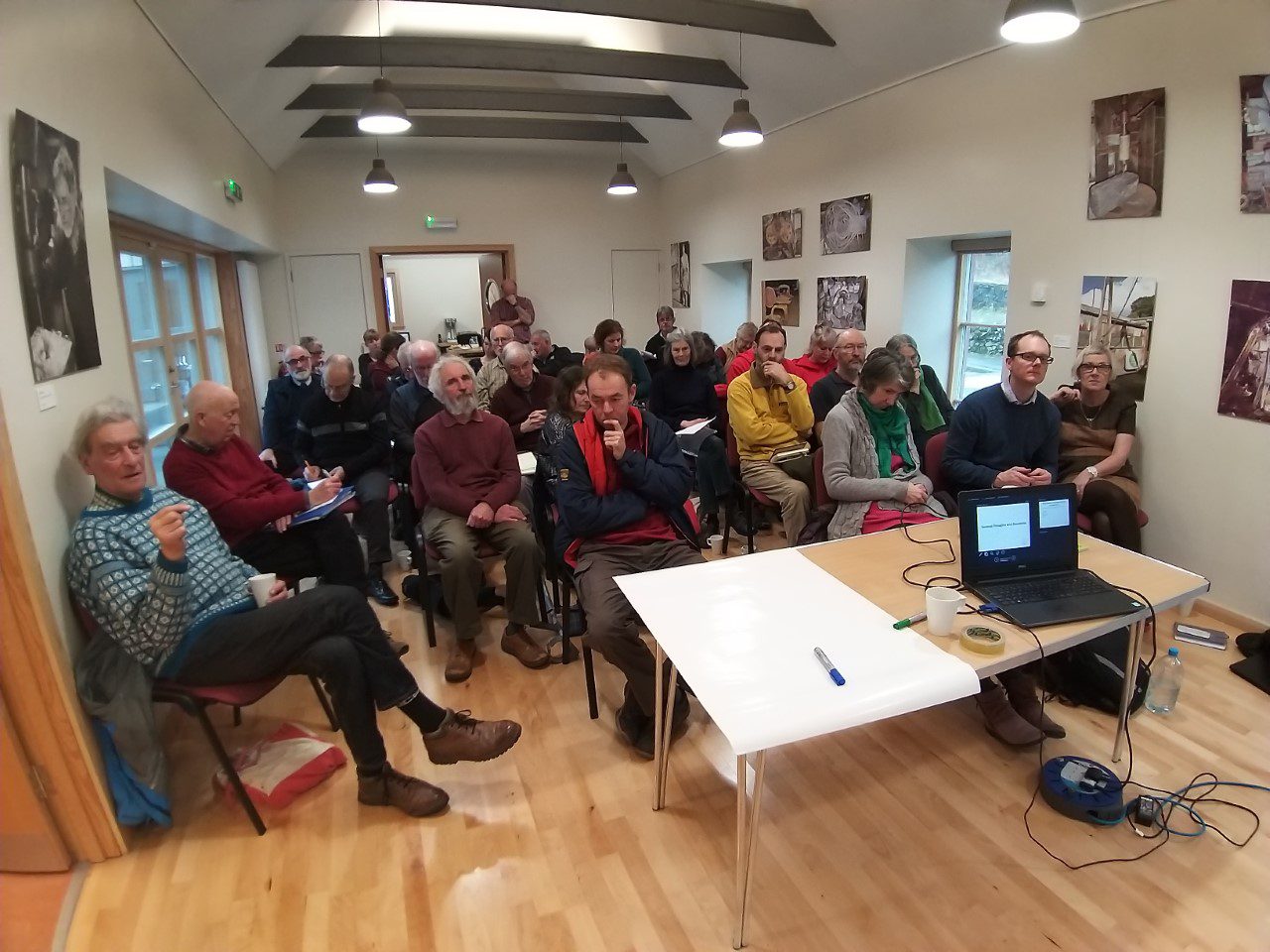 a community meeting